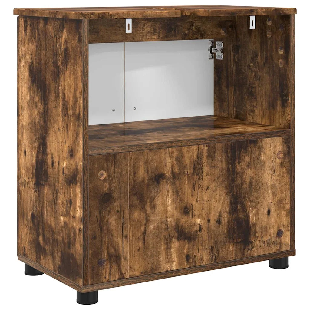 Mobile da Bagno con archiviazione Rovere fumé 61 x 35 x 64 cm