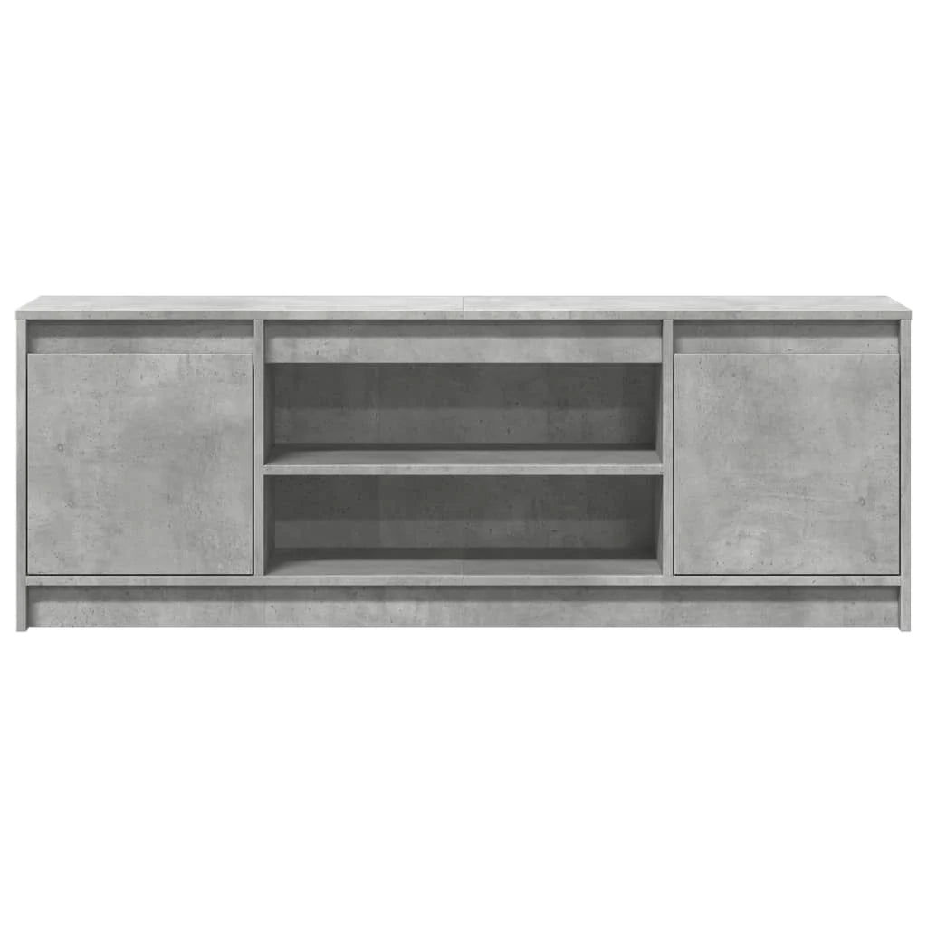 Mobile TV multimediale mensola TV credenza mobile TV sala da pranzo soggiorno camera da letto con illuminazione a LED 139,5 x 34 x 50 cm legno ingegnerizzato grigio 02_0026437