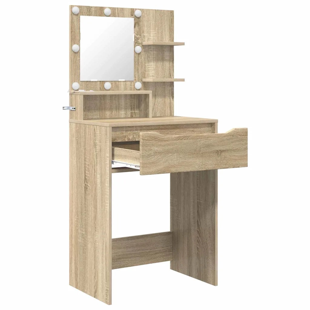Tavoli da Trucco per Camera da Letto con cassetto Rovere Sonoma