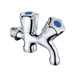 RUBINETTO MIGNON A VITONE DOPPIO USO IN OTTONE CROMATO - 1/2X3/4  - AER