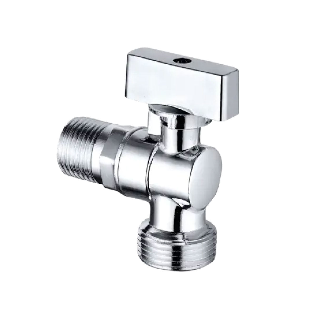 RUBINETTO LAVATRICE A SFERA MIGNON A LEVA IN OTTONE CROMATO CON ROSONE - 1/2X3/4  - AER