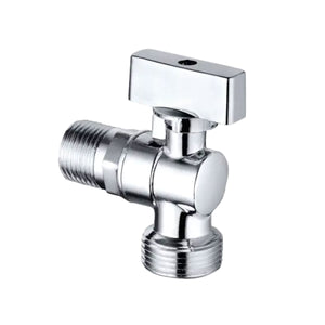 RUBINETTO LAVATRICE A SFERA MIGNON A LEVA IN OTTONE CROMATO CON ROSONE - 1/2X3/4  - AER