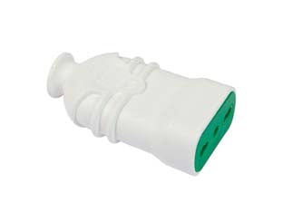 PRESA DRITTA 2 POLI + TERRA BIPASSO 16A BIANCA HI-PRO- - bianca 81110 - 5 pezzi FANTON