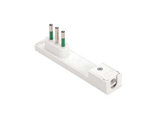 SPINA CLOCK A SQUADRA ITALIANA 2 POLI + TERRA BIANCA- - bianca 10A 80080 - 6 pezzi