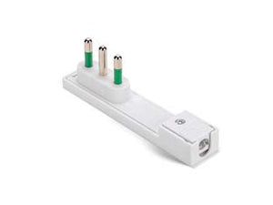 SPINA CLOCK A SQUADRA ITALIANA 2 POLI + TERRA BIANCA- - bianca 16A 80090 - 6 pezzi FANTON