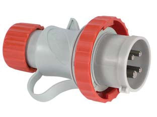 SPINA INDUSTRIALE VOLANTE ROSSA 3P+N+T IP67- - 16A colore rosso 70165V - 2 pezzi FANTON
