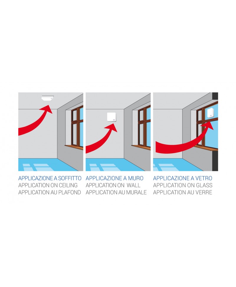 ASPIRATORE ELETTRICO BIANCO LEVANTE WATT 15 FORO MM  80 ad aspirazione assiale