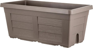 FIORIERA RETTANGOLARE cm  40 x 21,5 x 17 - cappuccino (con sottovaso)  - BAMA