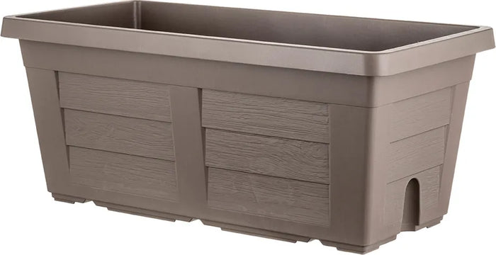 FIORIERA RETTANGOLARE cm  40 x 21,5 x 17 - cappuccino (con sottovaso)  - BAMA