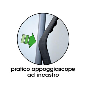 ALZAIMMONDIZIA IN PLASTICA RACCOGLISPORCO SUPER ARA cm 28,5x27,5x82h - BAMA