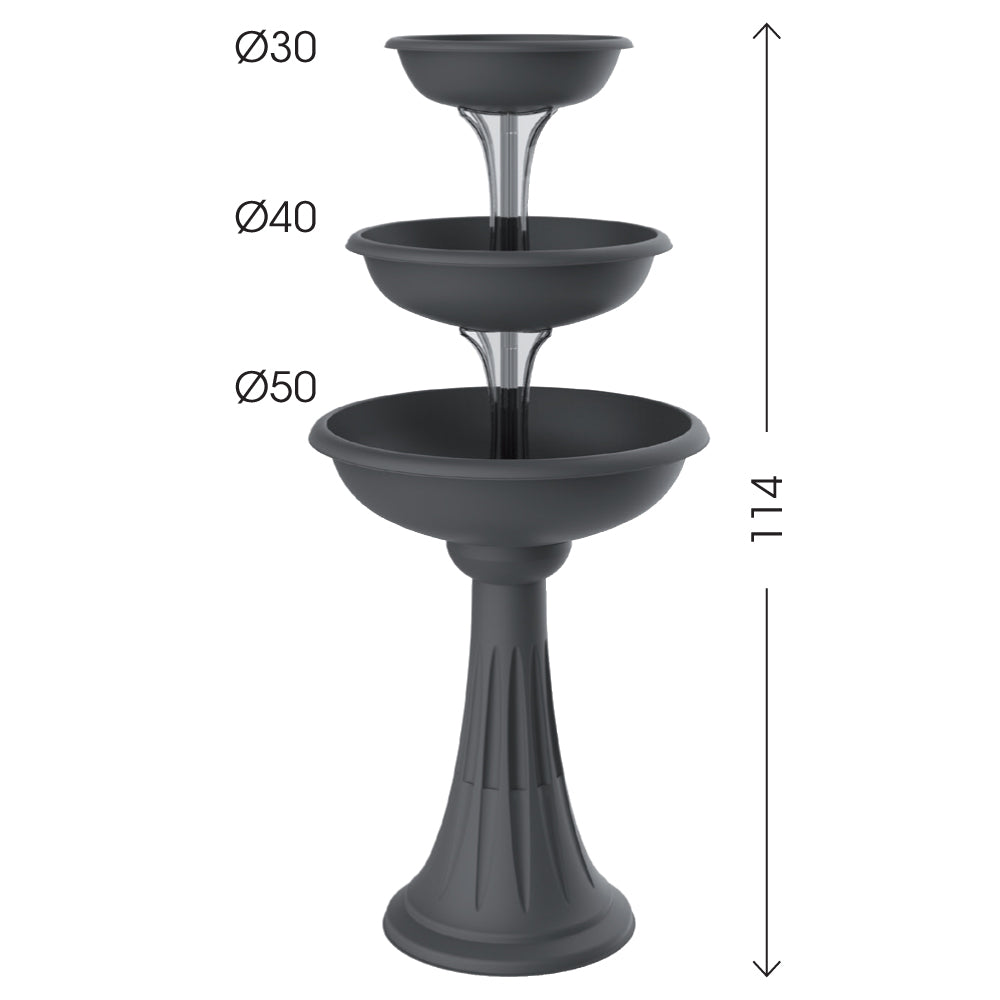 CIOTOLE TRIS TREVY BAMA  PP TERRACOTTA D.CM 50 H.CM 114
