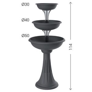 CIOTOLE TRIS TREVY BAMA  PP TERRACOTTA D.CM 50 H.CM 114