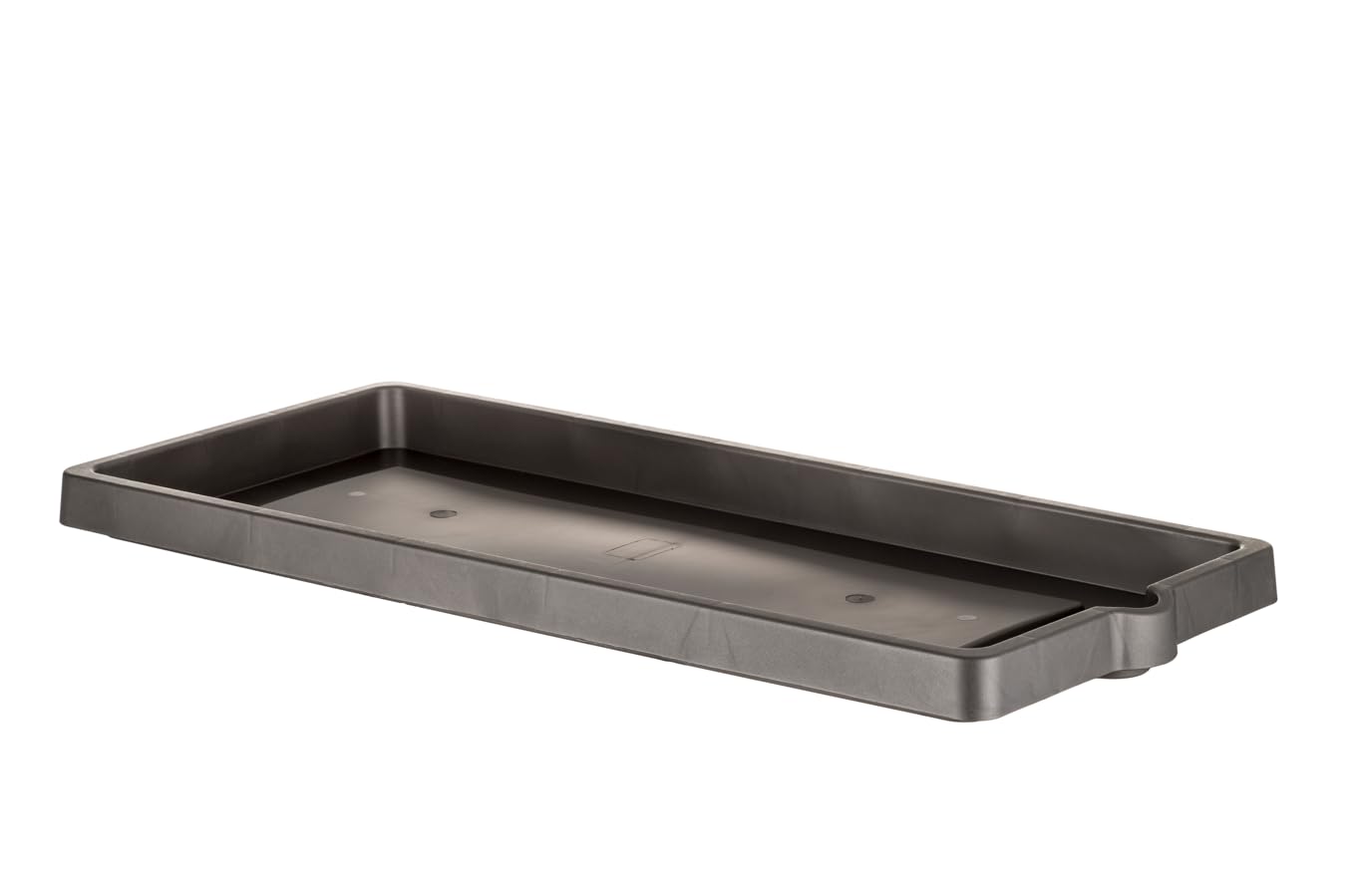 SOTTOVASO PER FIORIERA RETTANGOLARE cm 75 x 33,5 x 4,5 - antracite  - BAMA