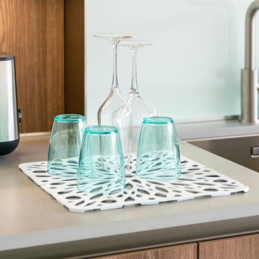 TAPPETO SCOLA STOVIGLIE 'FOLIA' cm 30 x 30  - BAMA