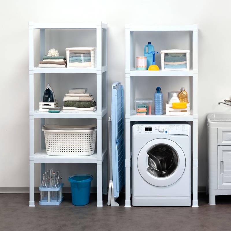 SCAFFALE PER LAVATRICE '3 PIANI'  cm 75 x 60 x h.184 (l x p x h)  - BAMA