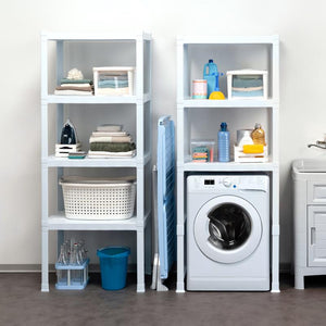 SCAFFALE PER LAVATRICE '3 PIANI'  cm 75 x 60 x h.184 (l x p x h)  - BAMA