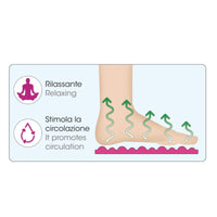 TAPPETO ANTISCIVOLO MASSAGGIANTE 'RELAX' cm 53 x 53  - BAMA