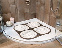 TAPPETO ANTISCIVOLO MASSAGGIANTE 'RELAX' cm 53 x 53  - BAMA