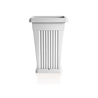 VASO 'PIRAMIDE' cm 40 x 40 x h 59 Lt. 50 bianco  - BAMA