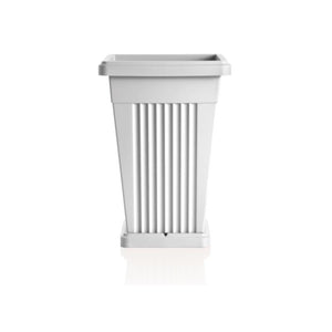 VASO 'PIRAMIDE' cm 40 x 40 x h 59 Lt. 50 bianco  - BAMA