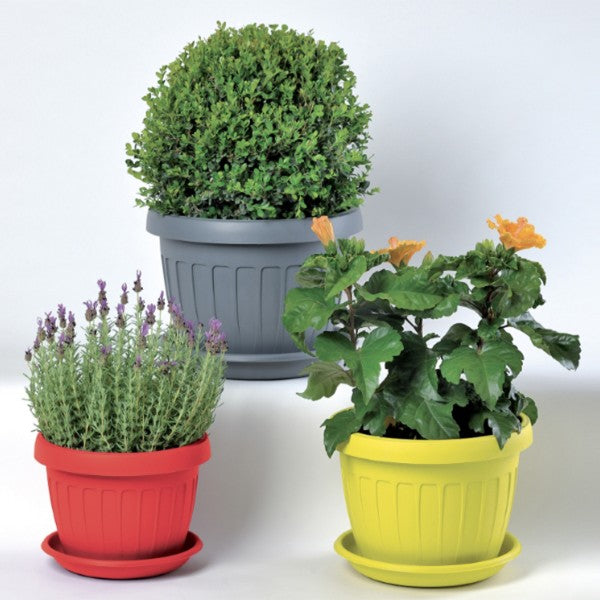 SOTTOVASO tondo cerchio ø 26 per vaso ø 30 - bianco  - BAMA