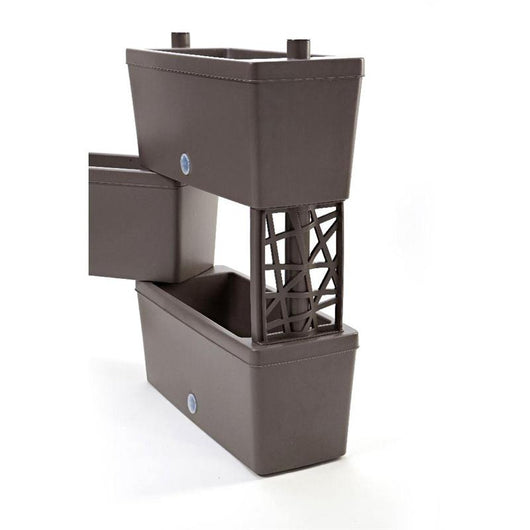 KIT FIORIERE COMPONIBILI 'BRICK' kit 5 pz - colore grigio  - BAMA