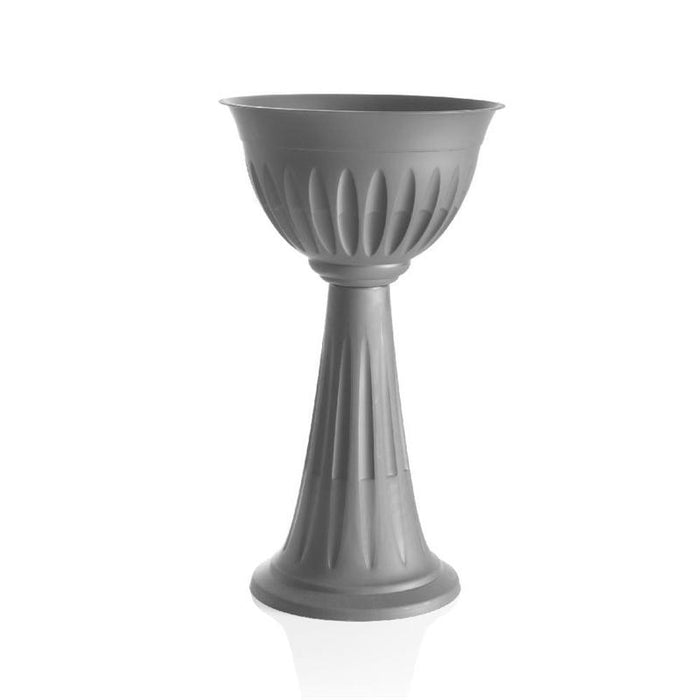 VASO PVC A COLONNA Ø cm 43 x h.74,5 lt.20 - grigio  - BAMA