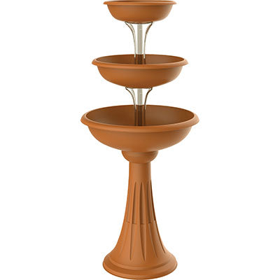 CIOTOLA PER FIORI CON COLONNA 'TREVI' Ø cm 30/40/50 - terracotta  - BAMA