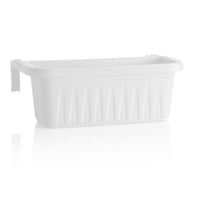 BALCONETTA RETTANGOLARE 'RONDINE' cm 50x20xh.18,5 - lt.11 bianco  - BAMA