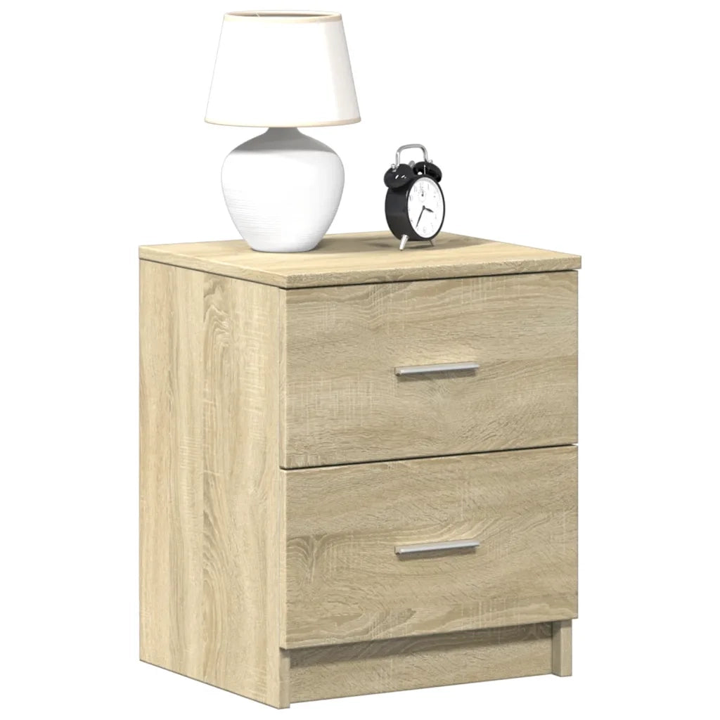 Comodino con 2 Cassetti Rovere Sonoma 40x36x50 cm 858789