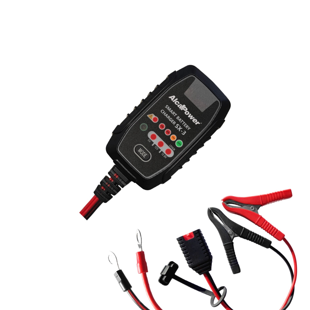 CaricaBatterie SX-3 Switching Automatico 2.5A 6V/12V 1.2-50Ah LiFePO4