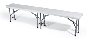 PANCA PIEGHEVOLE ''CATERING'' cm. 183x28x44 h col. Bianco