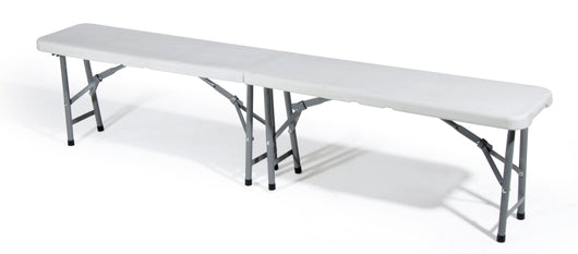 PANCA PIEGHEVOLE ''CATERING'' cm. 183x28x44 h col. Bianco