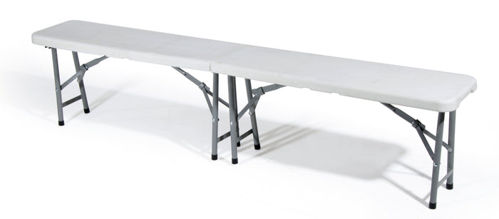 PANCA PIEGHEVOLE ''CATERING'' cm. 183x28x44 h col. Bianco