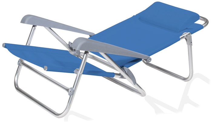 SPIAGGINA PIEGHEVOLE RECLINABILE cm. 65x62x78 h col. Blu