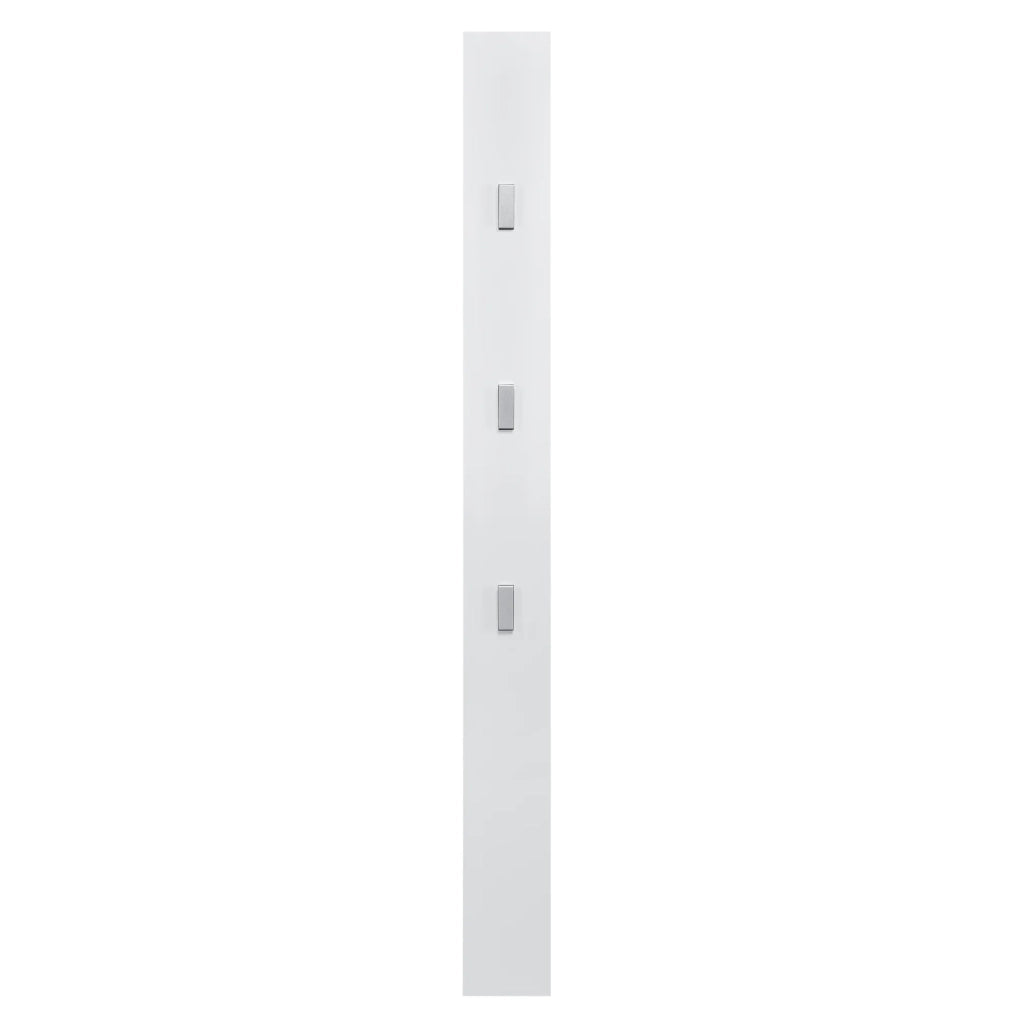 Appendiabiti/guardaroba da parete 170cm con ganci appendiabiti pannello da parete bianco 03_0002143
