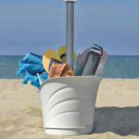 VASO 'TULIPANO' IN SET cm 34,5 x 19 x h 30 Lt. 5 - bianco  - BAMA