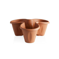 SET VASO 'TRIFOGLIO' Ø cm 40xh.51 Lt. 6 - terracotta  - BAMA