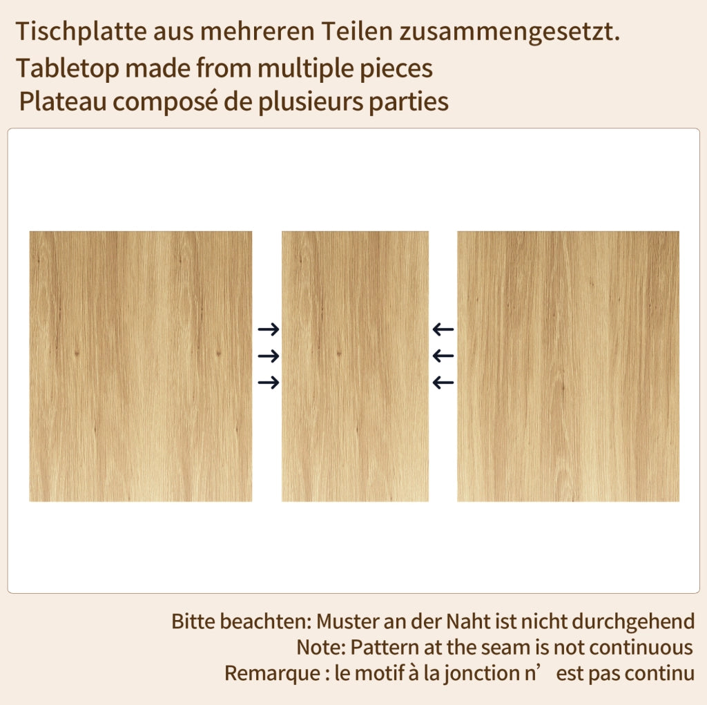 Tavolo da pranzo allungabile 120-160x80 cm in MDF marrone