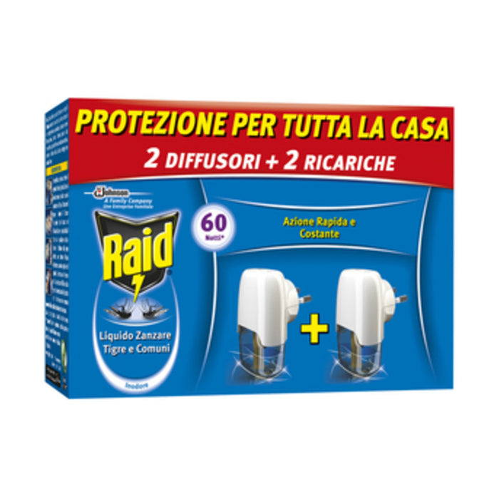 ANTIZANZARE RAID ELETTROEM E LIQUIDO 30 NOTTI 2+2- 12,0 pz