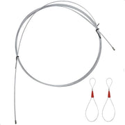 Cavo di ritorno - Cavo di ritorno con testa di guaina a scambio - Diametro 3 mm - 5 m - Argento.