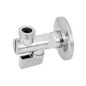 RUBINETTO SOTTOLAVABO A SFERA IN OTTONE CROMATO CON FILTRO E SNODO - 1/2X1/2  - AER