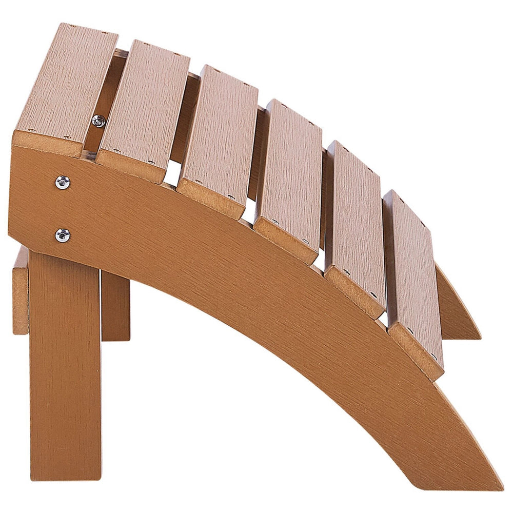 Poggiapiedi da giardino in legno chiaro in plastica legno resistente agli agenti atmosferici a doghe in stile moderno