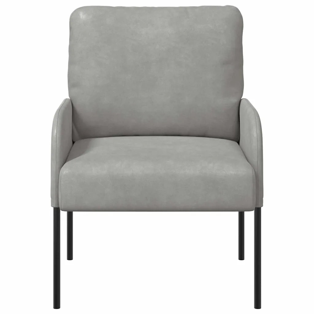 Divani con cuscino 55cm Grigio chiaro Legno compensato