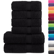 Set ASciugamani SOLUND 6 pz | Teli per bagno Neri 600 gsm