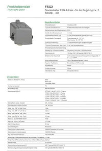 PRESSOSTATO SQUARE D  FSG2  1,4÷4,6     MADE IN ITALY