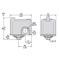 PRESSOSTATO SQUARE D  FSG2  1,4÷4,6     MADE IN ITALY