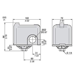 PRESSOSTATO SQUARE D  FSG2  1,4÷4,6     MADE IN ITALY