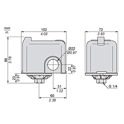 PRESSOSTATO SQUARE D  FSG2  1,4÷4,6     MADE IN ITALY