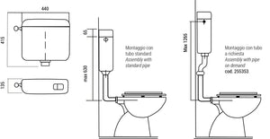 CASSETTA ZAINO SUPER DOPPIO SCARICO  BIANCA     KARIBA